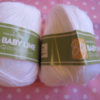 Baby blandgarn 50 gr Vit